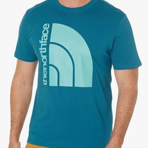 The north face men's TEE ,blue coral,size XL